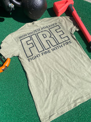 Classic Fight Fire With Fire T-Shirt - Olive & Black