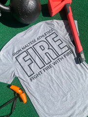 Classic Fight Fire With Fire T-Shirt - Grey & Black