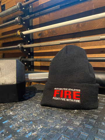 Fight Fire Beanie-Black