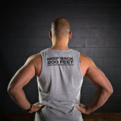 Keep Back Grey Tank Top